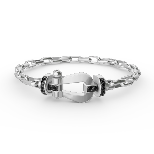 [Elowen Jewels]FORCE LARGE HORSESHOE CLASP  METAL BRACELET