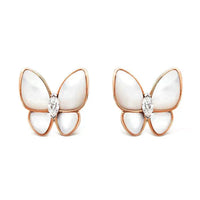 [Elowen Jewel]BUTTERFLY MOP DIAMOND EARRINGS
