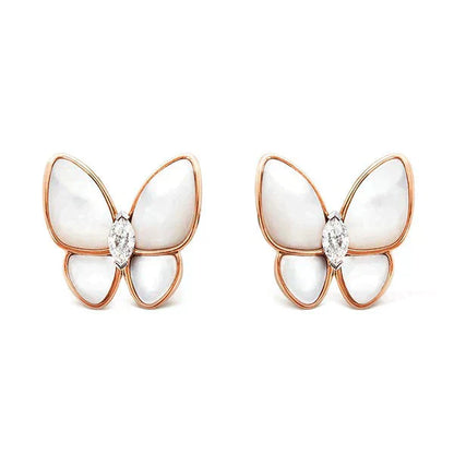 [Elowen Jewels]BUTTERFLY MOP DIAMOND EARRINGS
