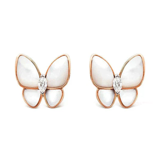 [Elowen Jewels]BUTTERFLY MOP DIAMOND EARRINGS