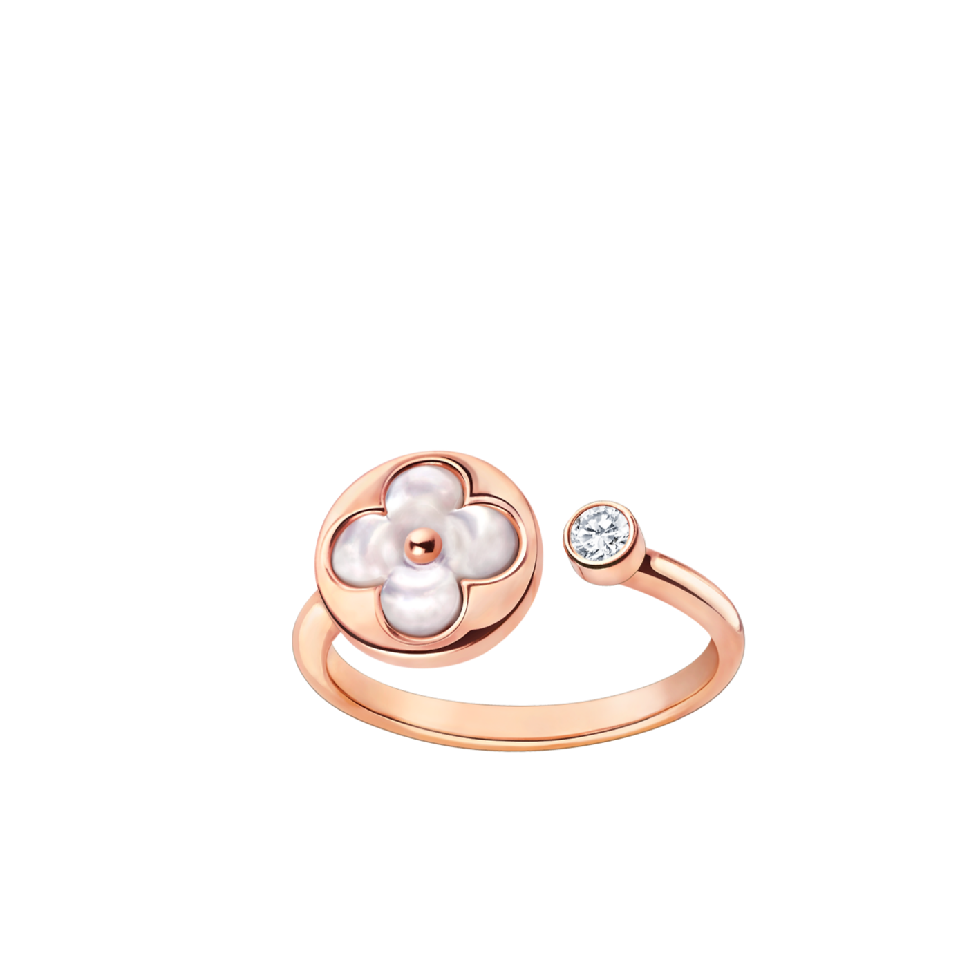 [Elowen Jewels]SUN 1 DIAMOND PINK MOP RING