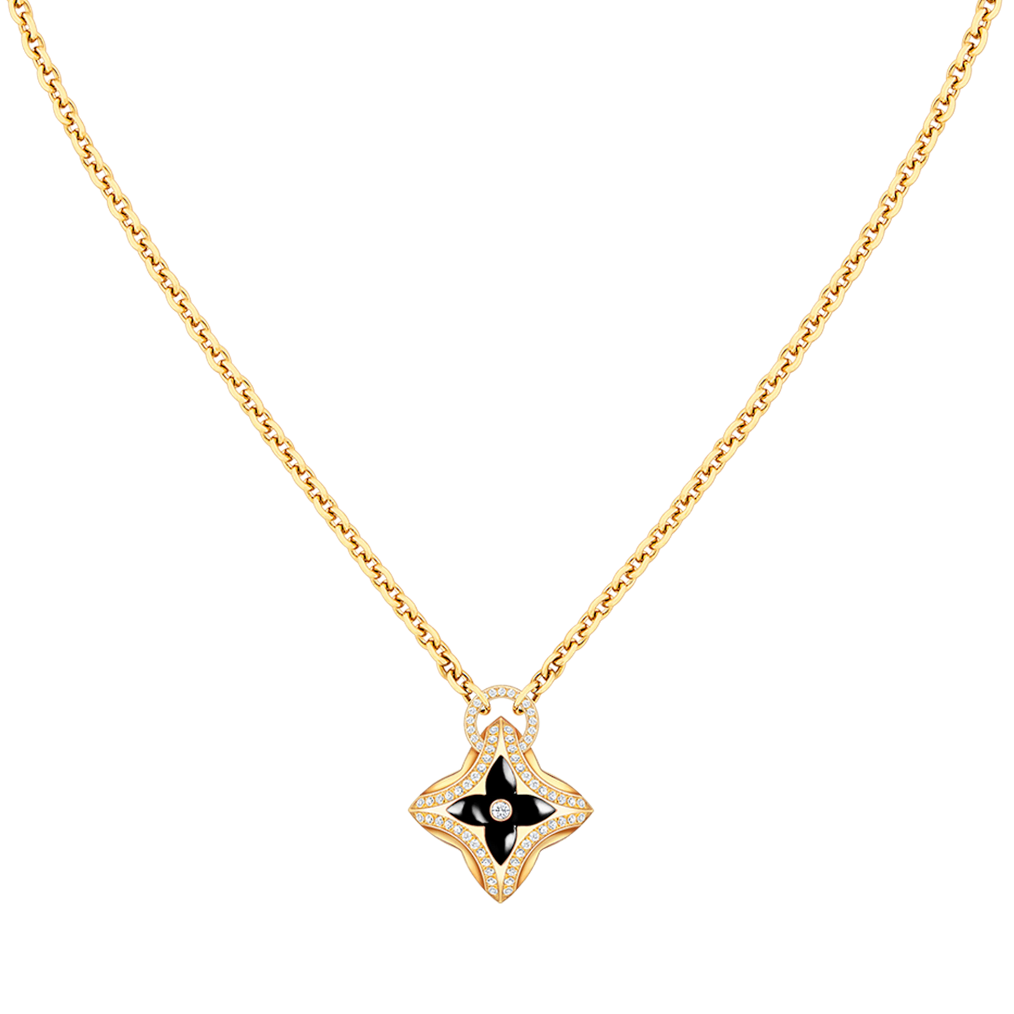 [Elowen Jewels]STAR PEDANT PINK GOLD DIAMOND NECKLACE