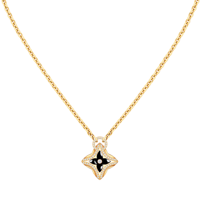 [Elowen Jewels]STAR PEDANT PINK GOLD DIAMOND NECKLACE