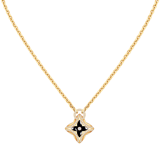 [Elowen Jewels]STAR PEDANT PINK GOLD DIAMOND NECKLACE