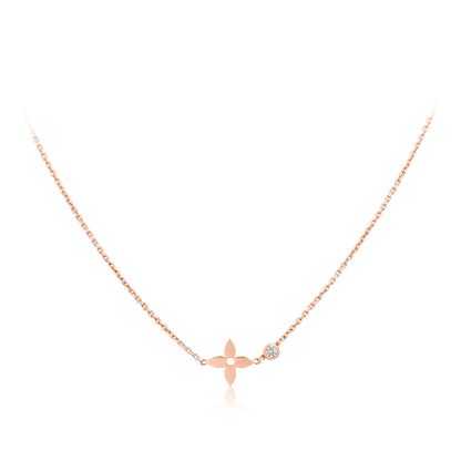 [Elowen Jewels]BLOSSOM PENDANT PINK GOLD AND DIAMOND