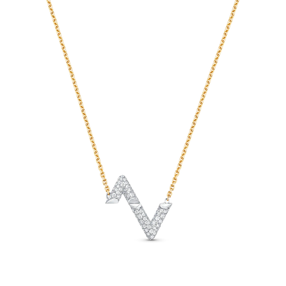 [Elowen Jewels]VOLT SILVER DIAMOND PEDANT NECKLACE