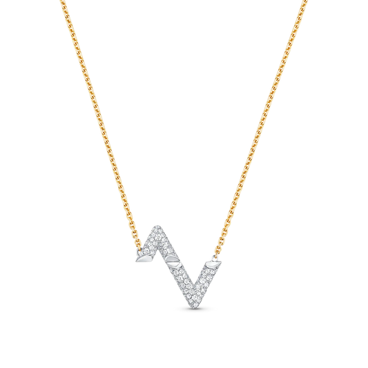 [Elowen Jewels]VOLT SILVER DIAMOND PEDANT NECKLACE