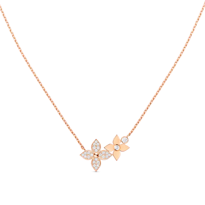 [Elowen Jewels]STAR BLOSSOM NECKLACE PINK GOLD DIAMONDS