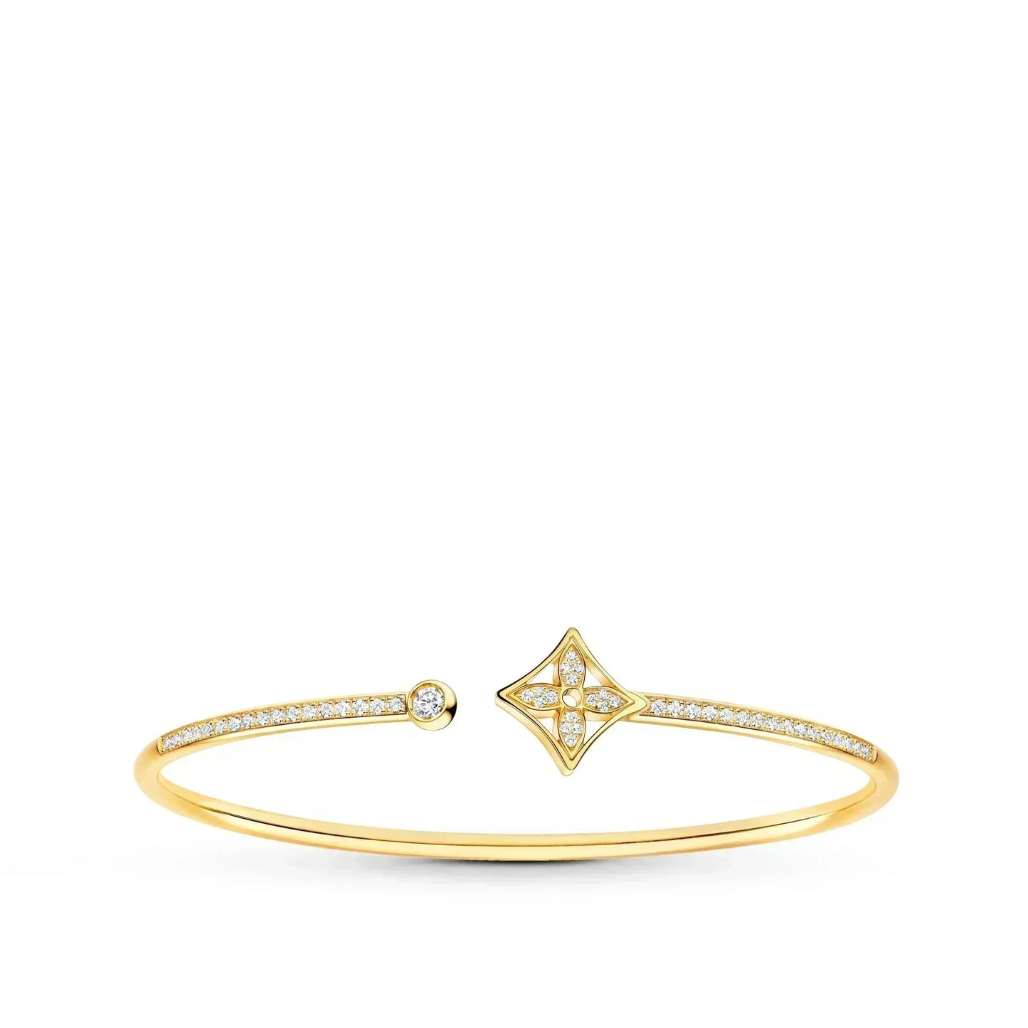 [Elowen Jewels]IDYLLE GOLD OPEN BRACELET DIAMOND PAVED