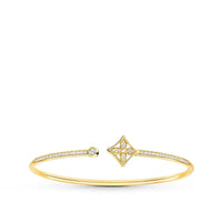[Elowen Jewel]IDYLLE GOLD OPEN BRACELET DIAMOND PAVED