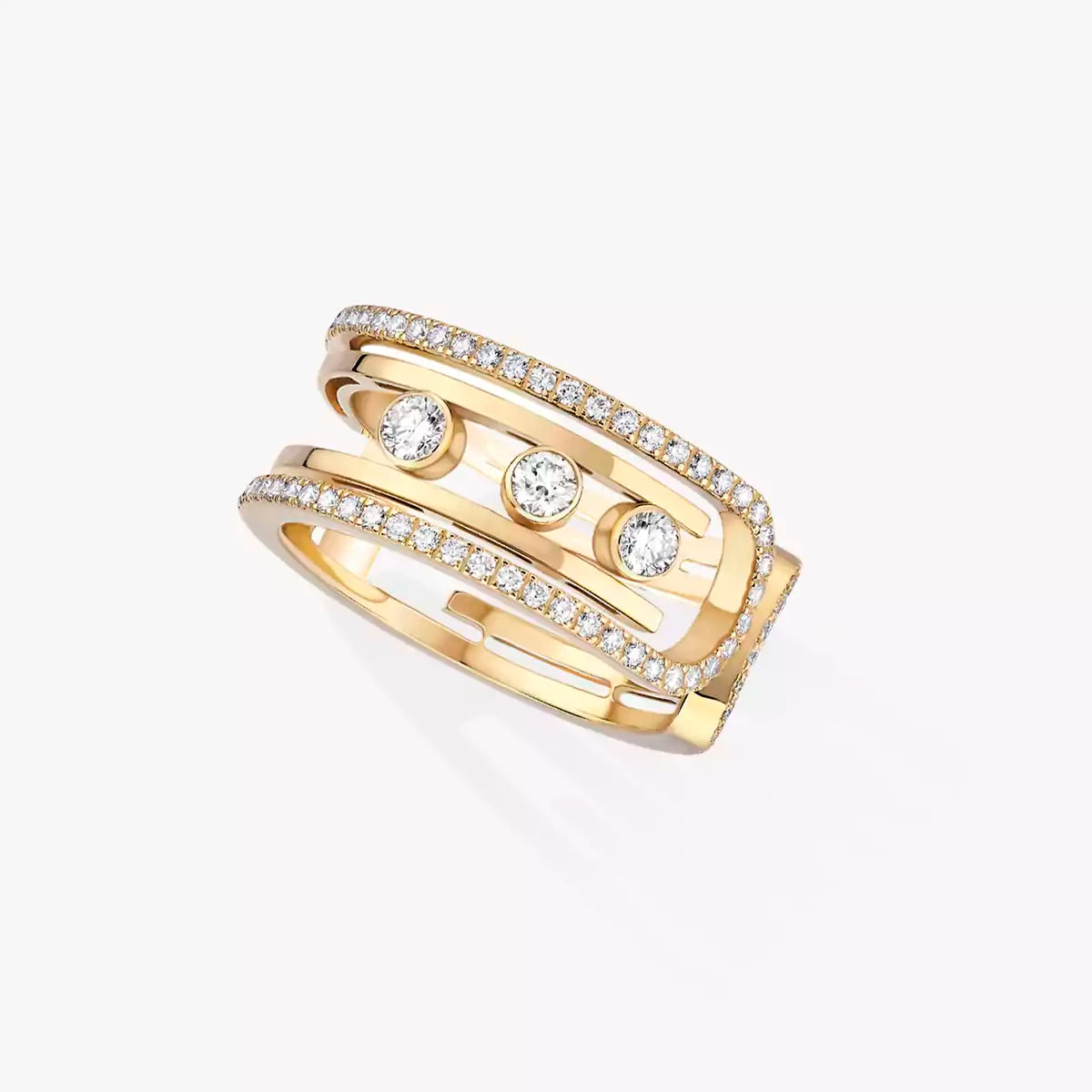 [Elowen Jewelry]Move 10th Diamond Ring in Gold