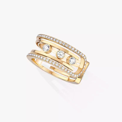 [Elowen Jewelry]Move 10th Diamond Ring in Gold