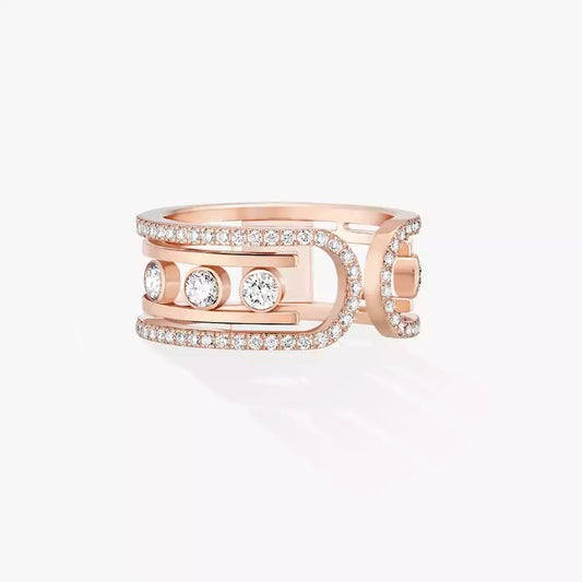 [Elowen Jewelry]Move 10th Diamond Ring in Gold