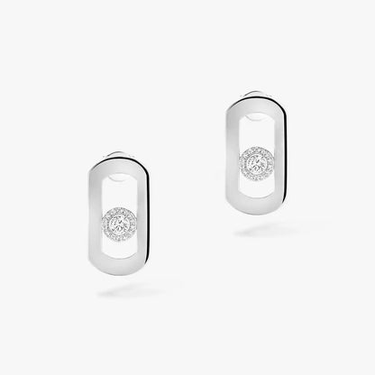 [Elowen Jewelry]So Move Diamond Earrings in Yellow Gold