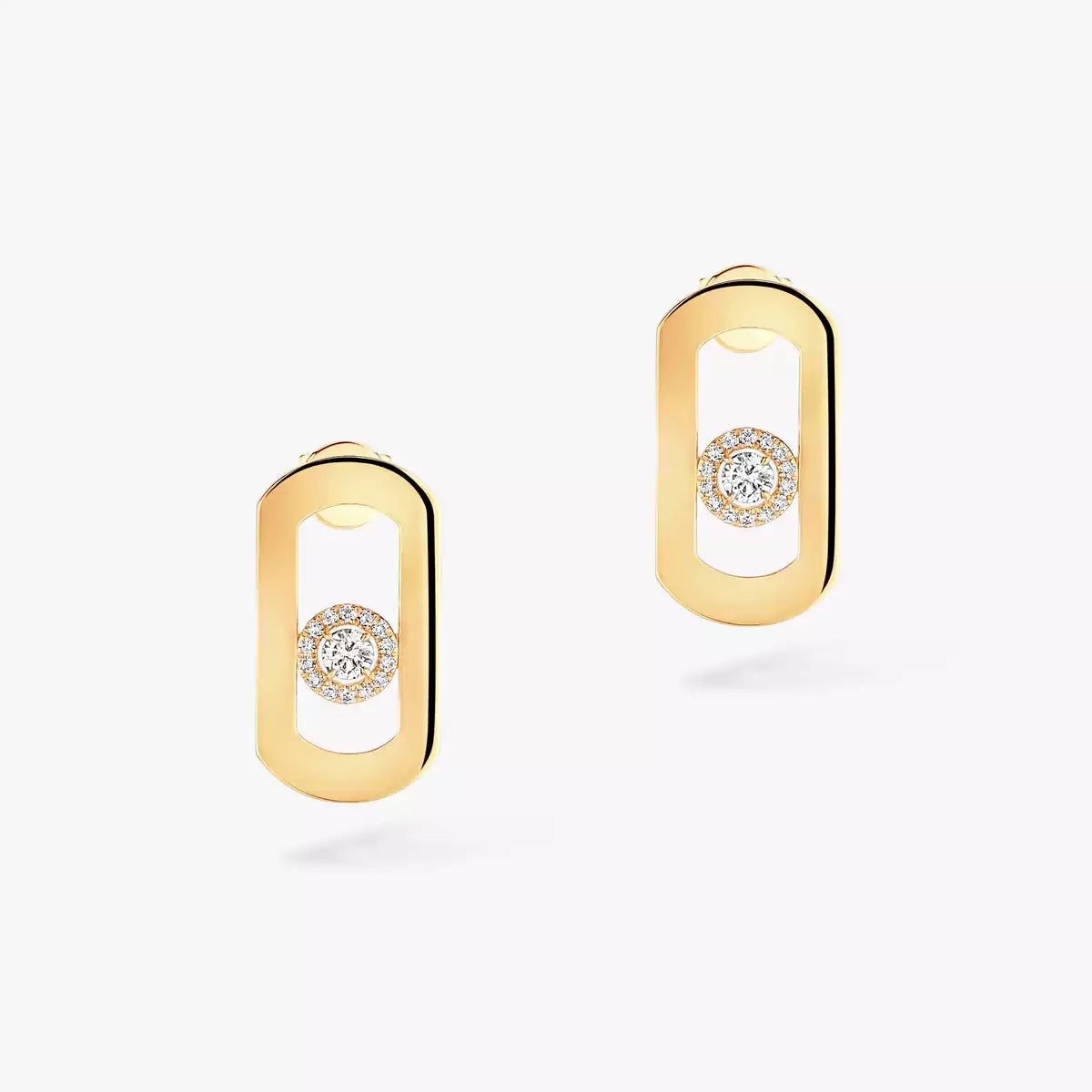 [Elowen Jewelry]So Move Diamond Earrings in Yellow Gold