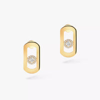 [Elowen Jewelry]So Move Diamond Earrings in Yellow Gold