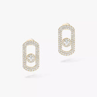 [Elowen Jewelry]So Move Pave_-Set Diamond Earrings in Silver