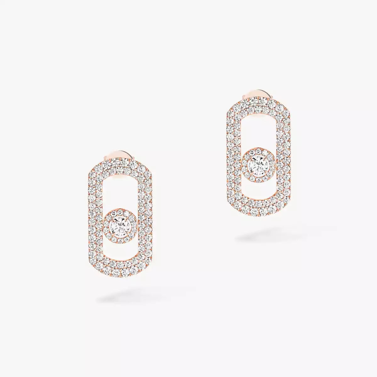 [Elowen Jewelry]So Move Pave_-Set Diamond Earrings in Silver