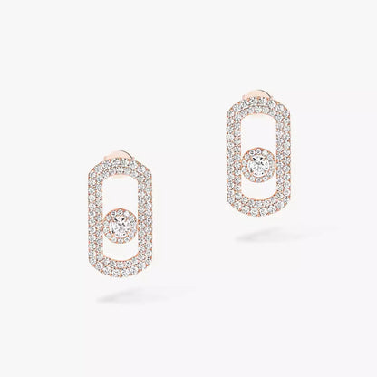 [Elowen Jewelry]So Move Pave_-Set Diamond Earrings in Silver
