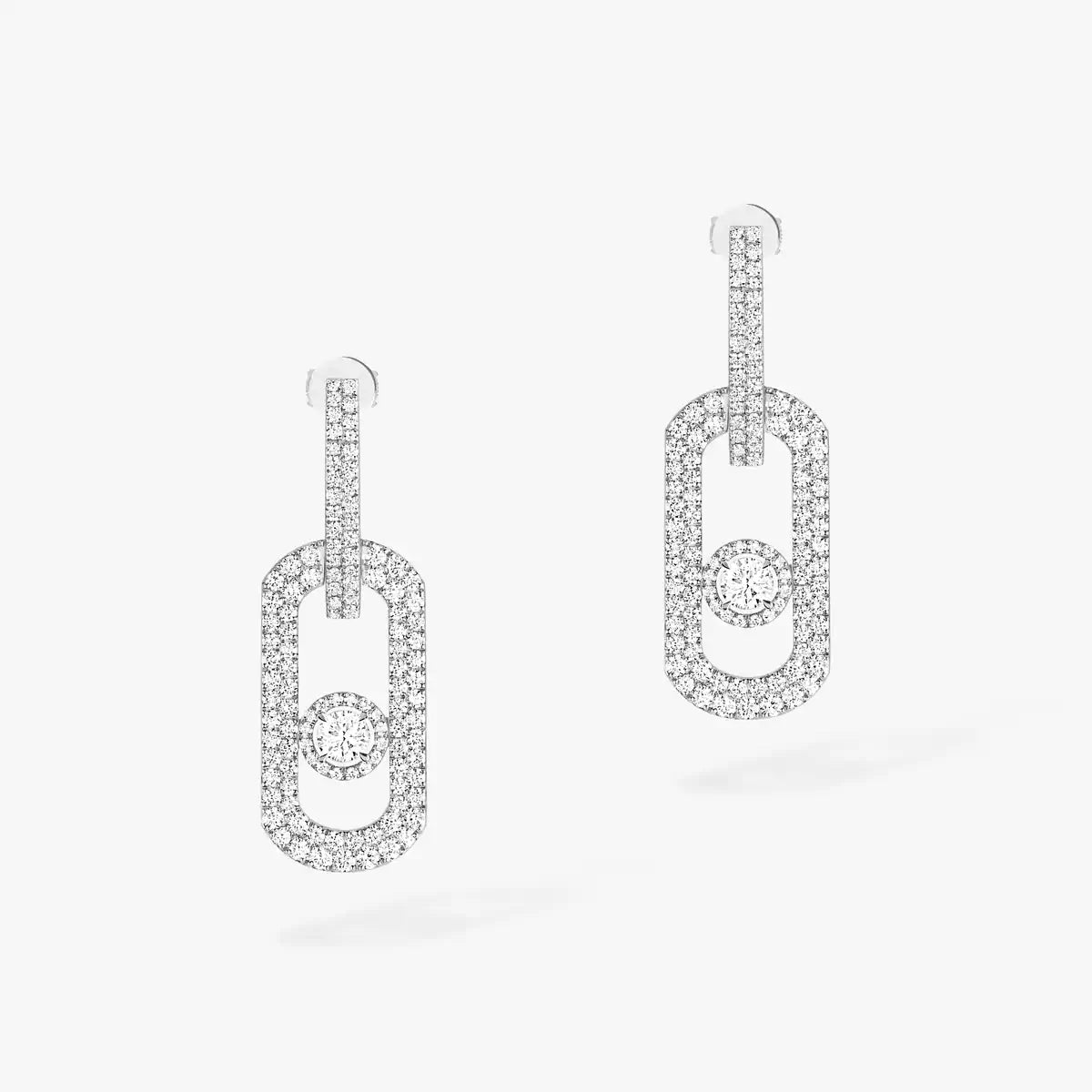 [Elowen Jewelry]So Move XL Pave_-Set Diamond Pendant Earrings
