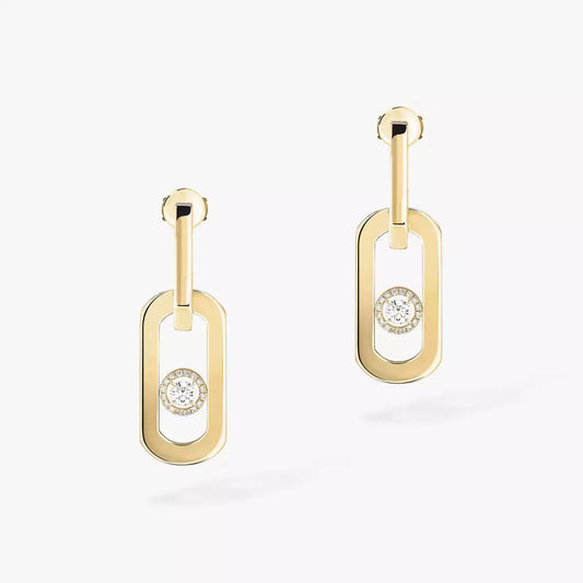 [Elowen Jewelry]So Move XL Diamond Pendant Earrings