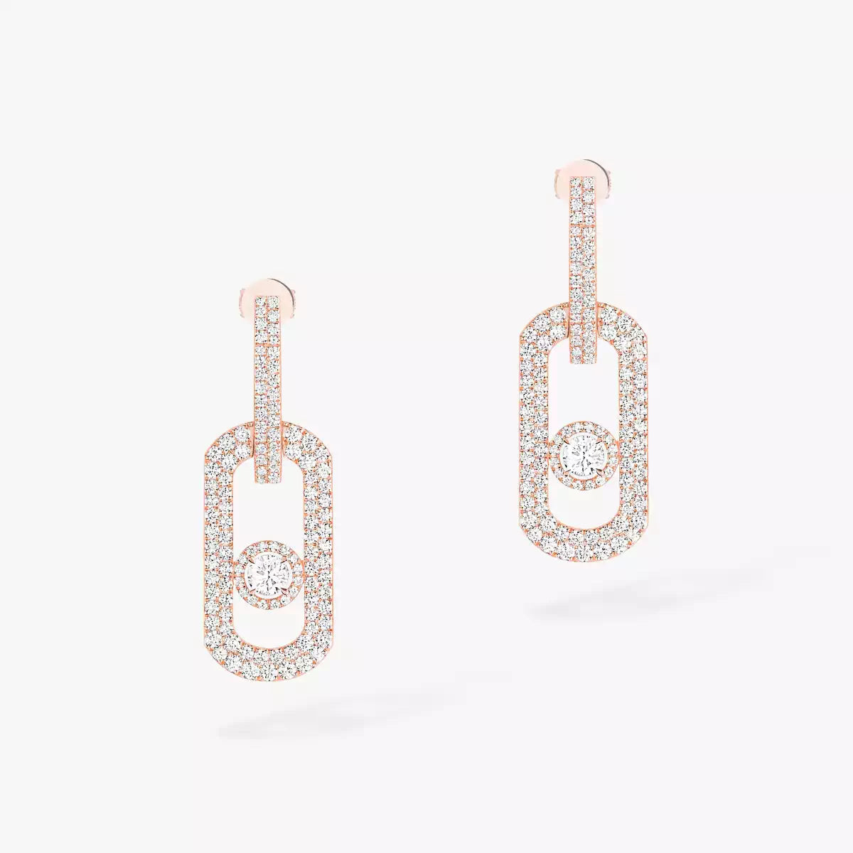 [Elowen Jewelry]So Move XL Pave_-Set Diamond Pendant Earrings