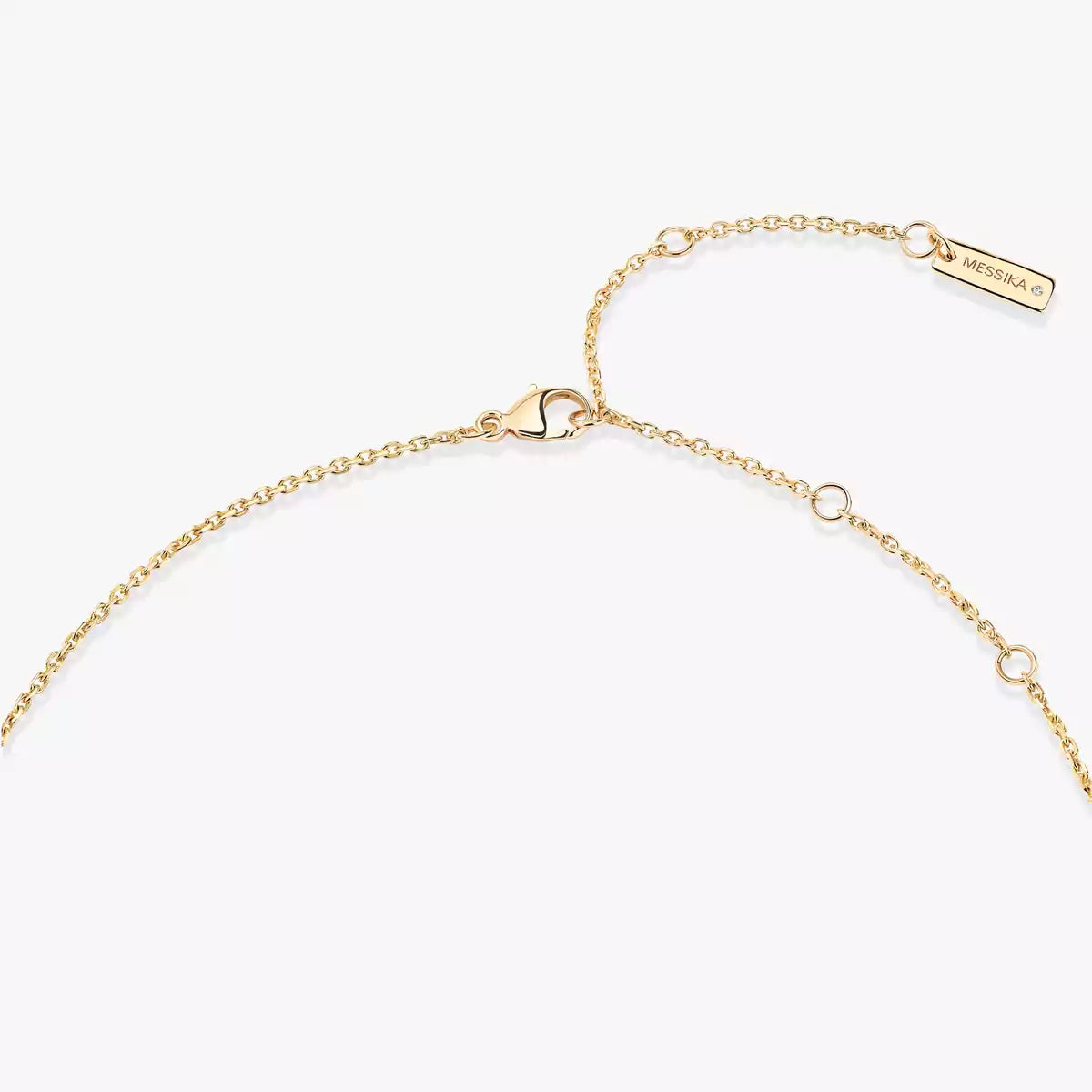 [Elowen Jewelry]Lucky Eye Diamond Necklace in Rose Gold and Turquoise
