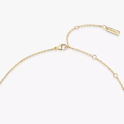 [Elowen Jewelry]Lucky Eye Diamond Necklace in Rose Gold and Turquoise