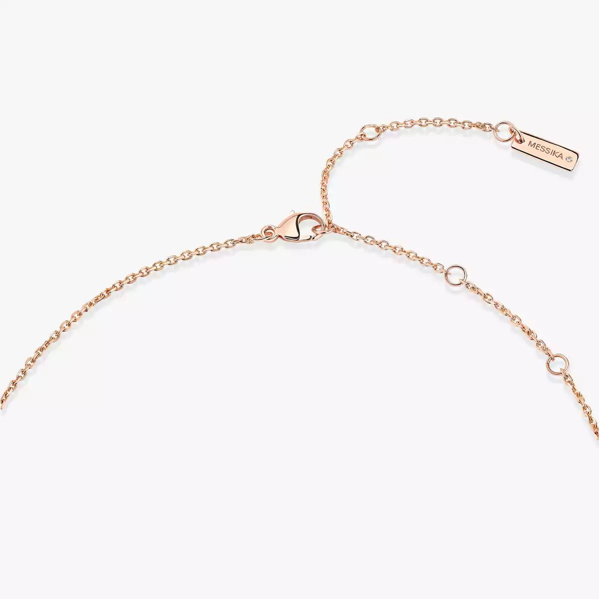 [Elowen Jewelry]Lucky Eye Diamond Necklace in Rose Gold and Turquoise