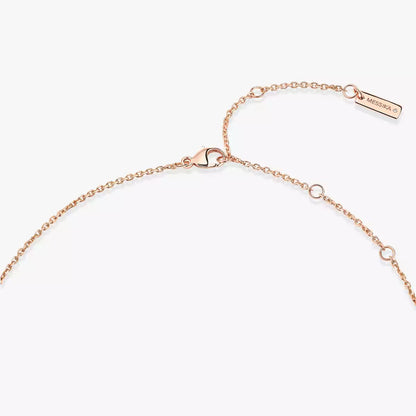 [Elowen Jewelry]Lucky Eye Diamond Necklace in Rose Gold and Turquoise