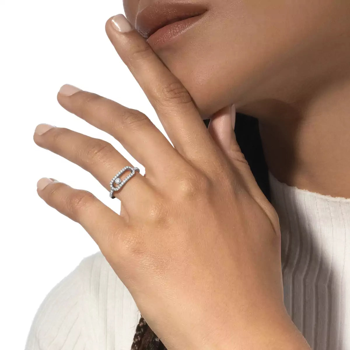 [Elowen Jewelry]Move Uno Diamond Ring in Gold