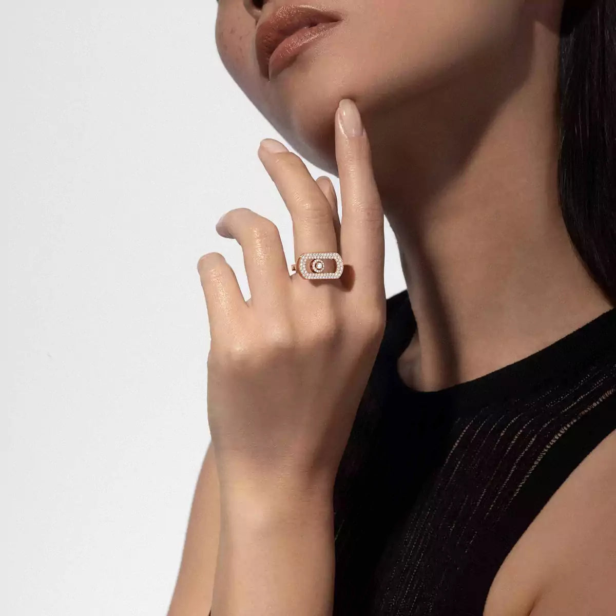 [Elowen Jewelry] So Move Pave_-Set Diamond Ring