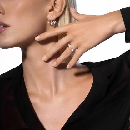 [Elowen Jewelry] My Twin Trio  Diamond Earrings