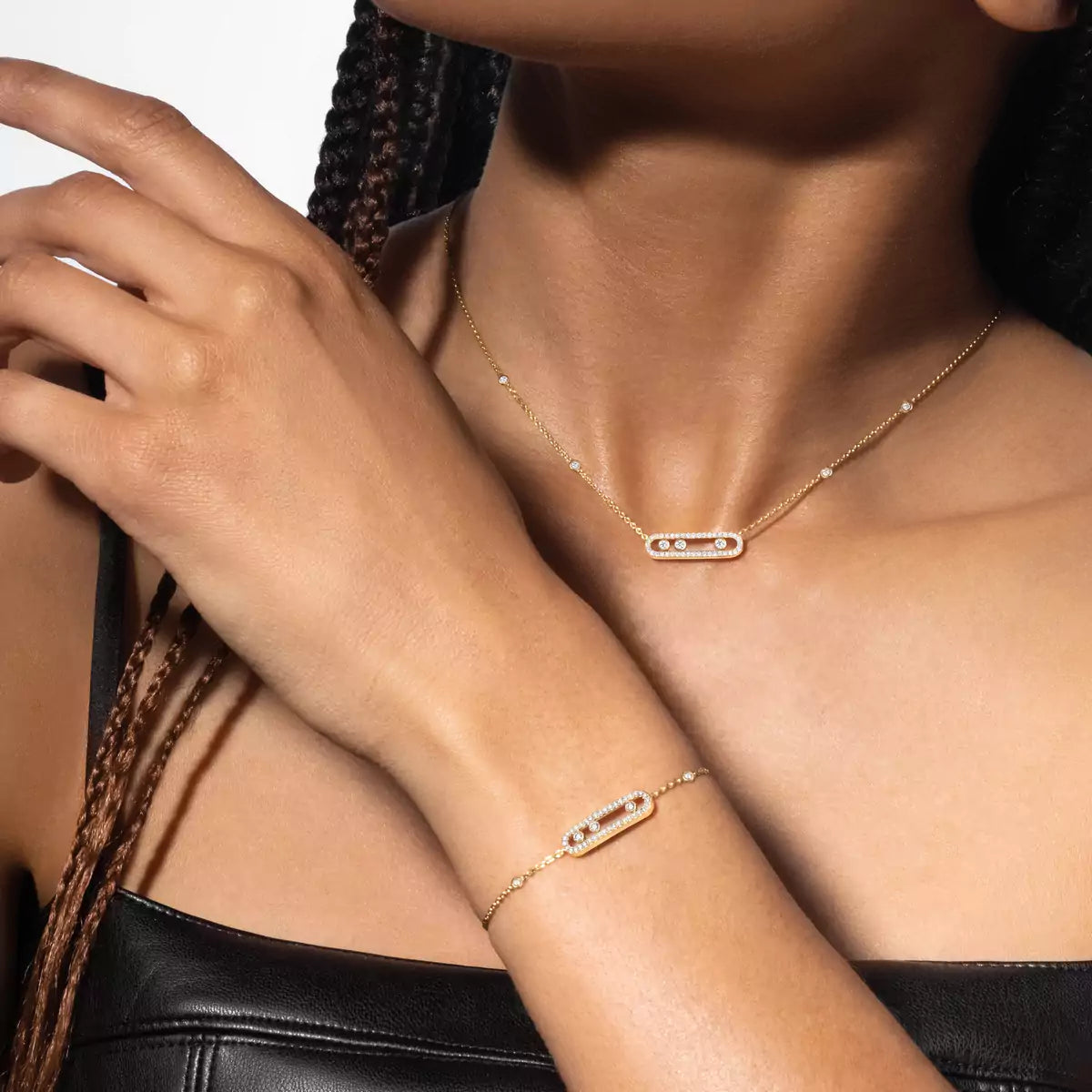 [Elowen Jewelry]Pavé Baby Move Diamond Bracelet