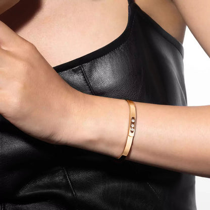 [Elowen Jewelry]Move Noa Diamond Bangle Bracelet