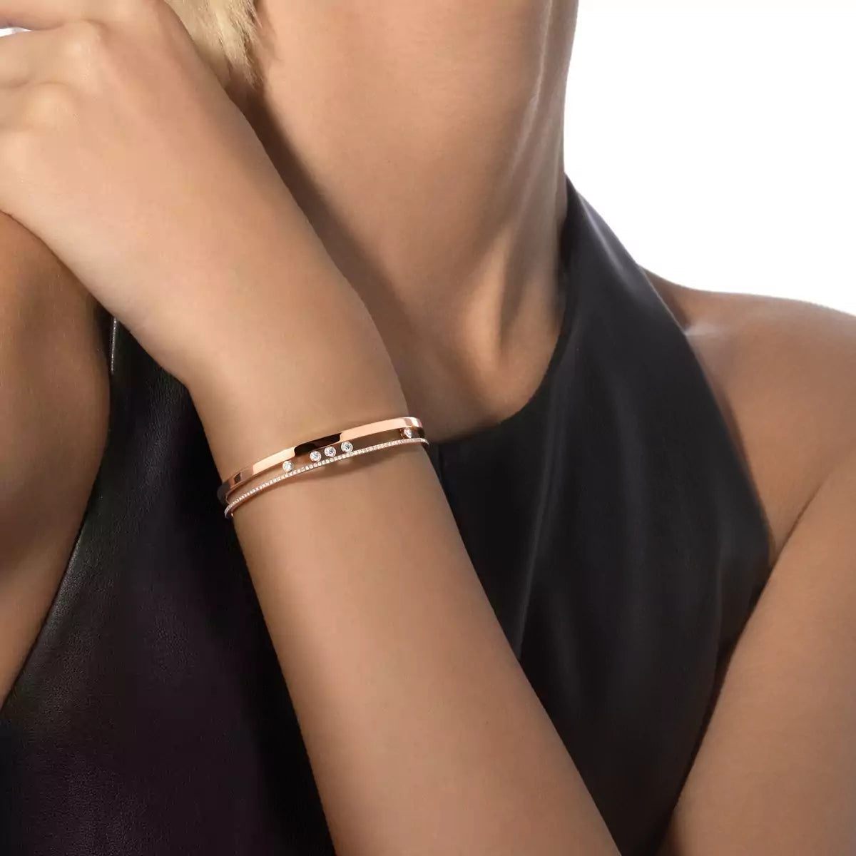 [Elowen Jewelry]Move Romane Diamond Bangle Bracelet