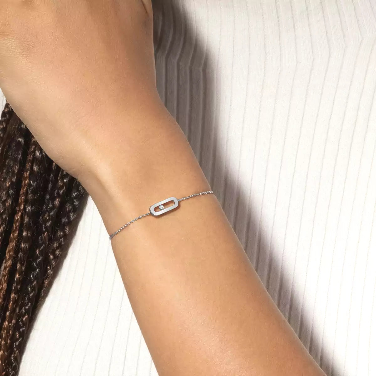 [Elowen Jewelry]Move Uno Diamond Bracelet
