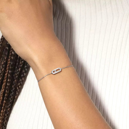 [Elowen Jewelry]Move Uno Diamond Bracelet
