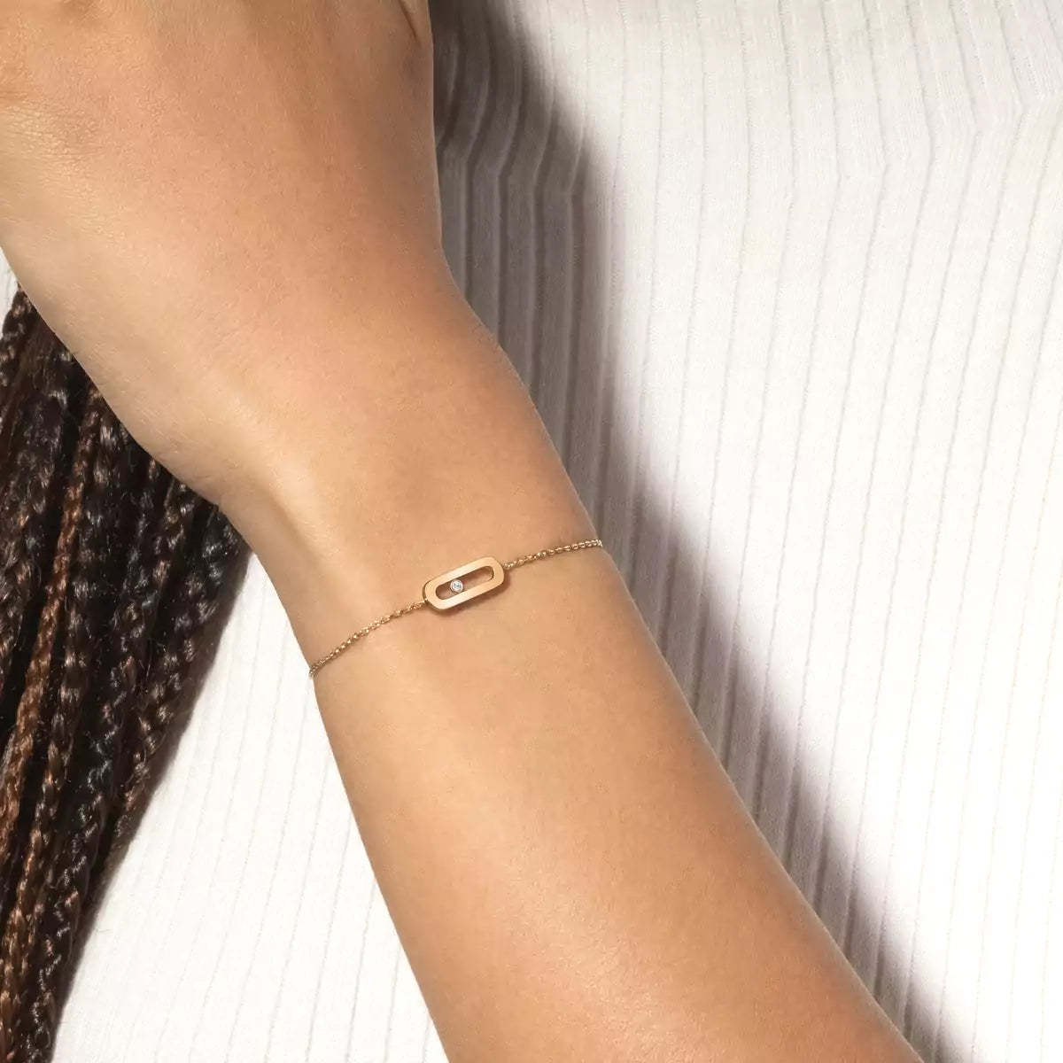 [Elowen Jewelry]Move Uno Diamond Bracelet