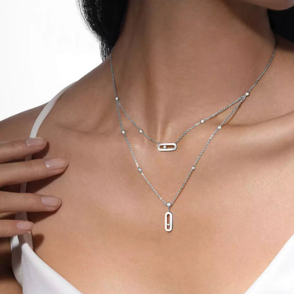 [Elowen Jewelry] Move Uno Diamond Necklace