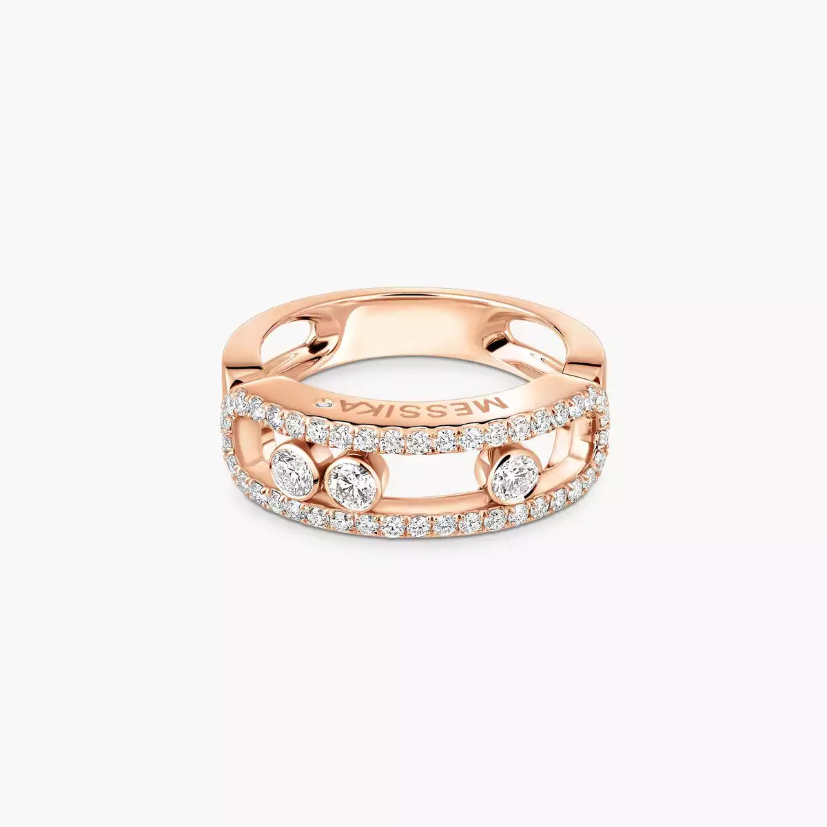 [Elowen Jewelry] Move Gold Diamond Pave_ Ring