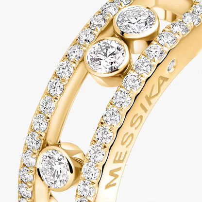 [Elowen Jewelry] Move Gold Diamond Pave_ Ring
