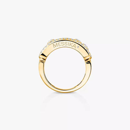 [Elowen Jewelry] Move Gold Diamond Pave_ Ring