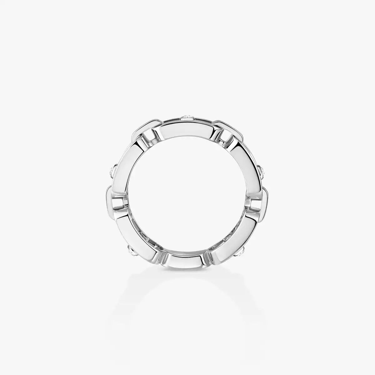 [Elowen Jewelry]Move Link Pave_-Set Diamond Ring in Gold