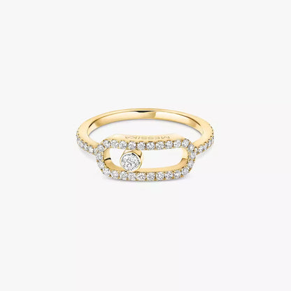[Elowen Jewelry]Move Uno Diamond Ring in Gold