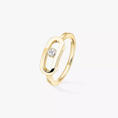 [Elowen Jewelry]Move Uno Diamond Ring in Gold