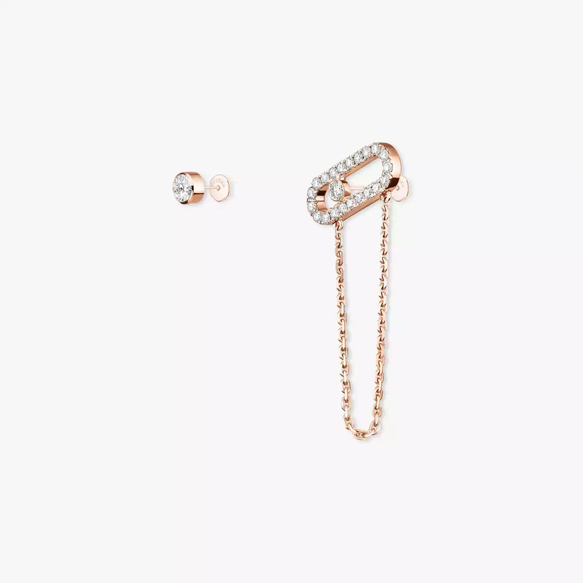 [Elowen Jewelry]Move Uno Diamond Earrings