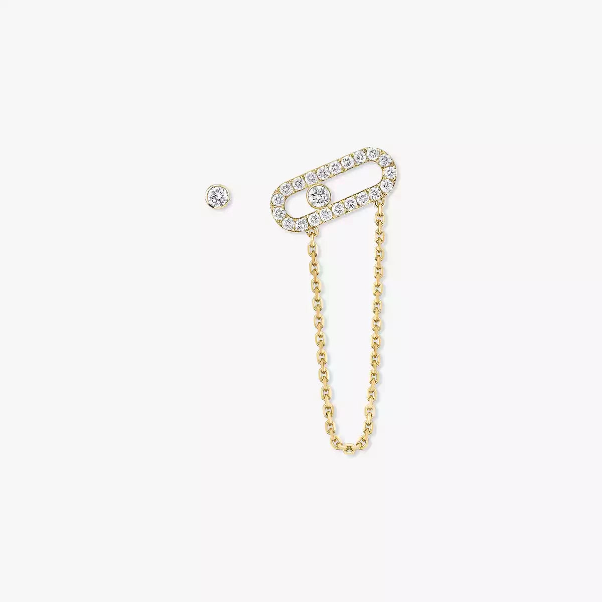 [Elowen Jewelry]Move Uno Diamond Earrings