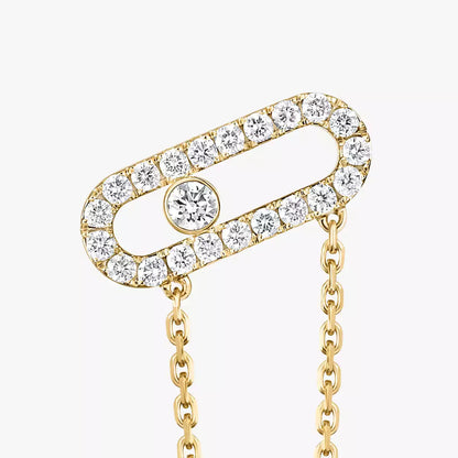 [Elowen Jewelry]Move Uno Diamond Earrings