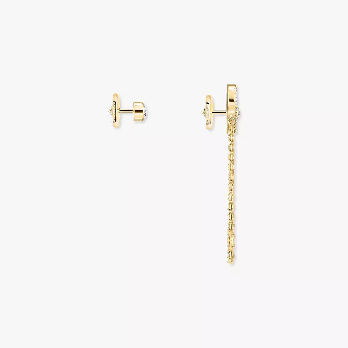[Elowen Jewelry]Move Uno Diamond Earrings